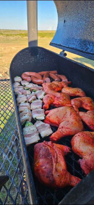 Delicious meals are prepared for guests at the BarBell Ranch lodge.
