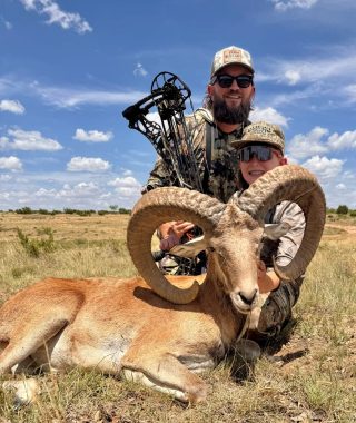 Hunter with a TCU Ram taken at BarBell Ranch in Sweetwater, TX.